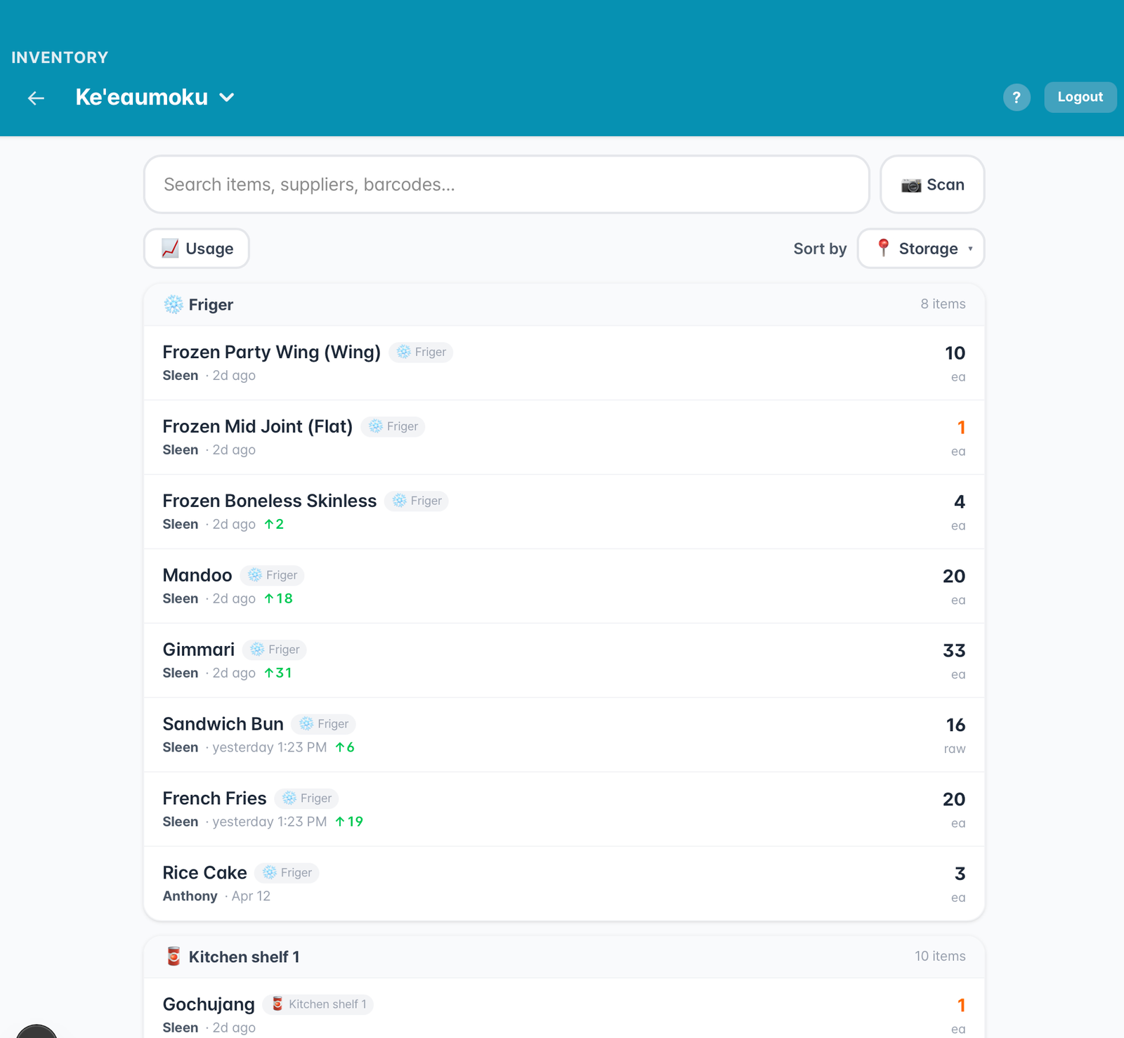 Auto-reorder suggestions screen — 60 item suggestions ready, Apply All