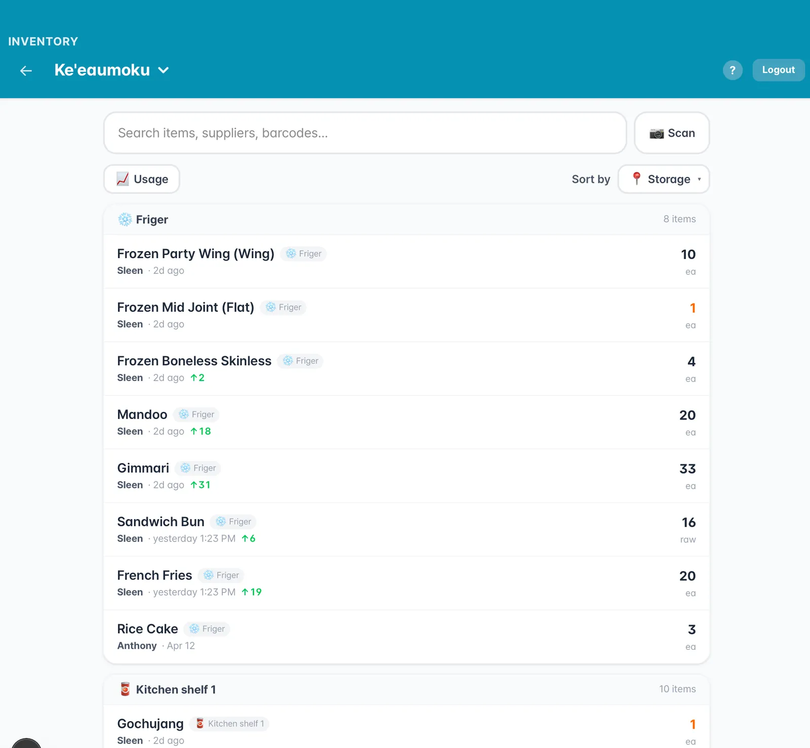 Auto-reorder suggestions screen — 60 item suggestions ready, Apply All